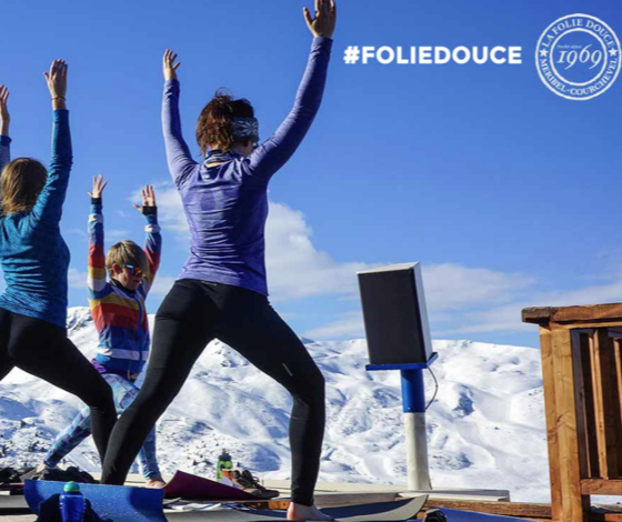 Yoga at Folie Douce